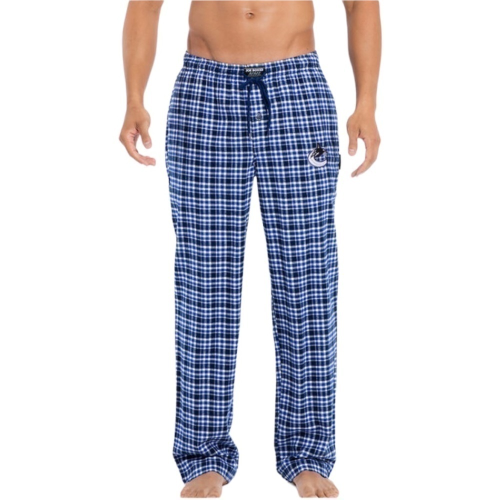 Joe Boxer Vancouver Canucks NHL Flannel Pant 100% Cotton Blue Men's Size Small